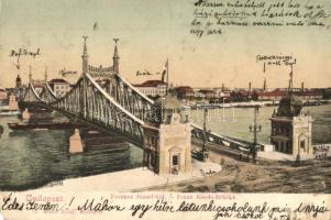 1903 Budapest, Ferenc József híd. Ganz Antal 72. (EM)