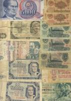 100db bankjegy egész világ régi és új magyarral T:II,III,IV