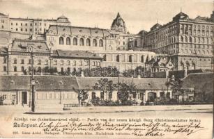 1904 Budapest I. Királyi vár (Krisztinavárosi oldal), M. kir. Koronaőrségi laktanya, könyvnyomda. Ganz Antal 230. (EK)