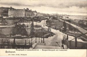 Budapest II. Margit park a Lukács fürdővel. Ganz Antal 192.