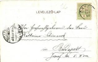 1903 Örkénytábor (Táborfalva), tiszti épületek, katonák és tisztek. Art Nouveau, floral (EB)