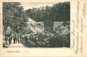 1902 Cuha, Cuha-völgy; vasúti híd, viadukt. Kiadja Berecz VIktor (Rb)