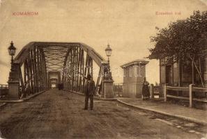 Komárom, Komárno; Erzsébet híd. L. H. Pannonia 1909 1/10. / Danube bridge (EB)
