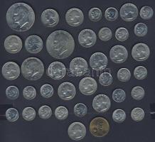 USA modern forgalmi tétel vegyes címletekkel 9,60$ beváltható nominál T:1,2