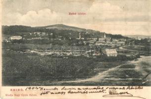 1906 Zsibó, Jibou; látkép. Kiadja Nagy Gyula / general view (fl)