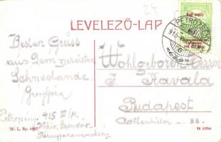 1915 Petrozsény, Petrosani; Zsil vize a szurduki szorosban. W. L. Bp. 1697. / Pasul Surduc, Jiu rive...