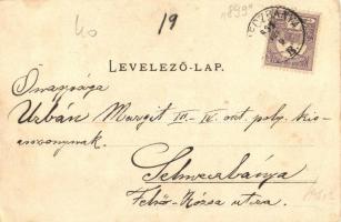 1901 Zalatna, Zlatna; utcakép, üzletek. Kiadja Folbert Vilmos / street view, shops (EK)