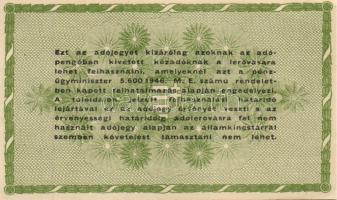 1946. 10000AP v.j. + 50000AP v.j. + fehér papír v.j. nélkül 100.000AP + 500000AP + 1000000AP T:I