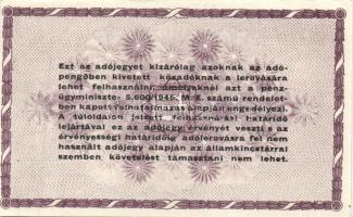 1946. 10000AP v.j. + 50000AP v.j. + fehér papír v.j. nélkül 100.000AP + 500000AP + 1000000AP T:I