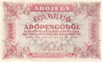 1946. 10000AP v.j. + 50000AP v.j. + fehér papír v.j. nélkül 100.000AP + 500000AP + 1000000AP T:I