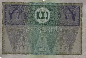 Ausztria 1918. Osztrák-Magyar Bank kiadása 10000K piros "Deutschösterreich" fny-sal (5x) T...