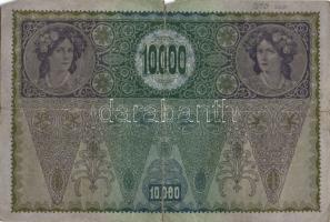 Ausztria 1918. Osztrák-Magyar Bank kiadása 10000K piros "Deutschösterreich" fny-sal (5x) T...