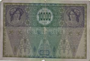 Ausztria 1918. Osztrák-Magyar Bank kiadása 10000K piros "Deutschösterreich" fny-sal (5x) T...