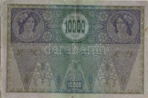 Ausztria 1918. Osztrák-Magyar Bank kiadása 10000K piros "Deutschösterreich" fny-sal (5x) T...