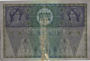 Ausztria 1918. Osztrák-Magyar Bank kiadása 10000K piros "Deutschösterreich" fny-sal (5x) T...