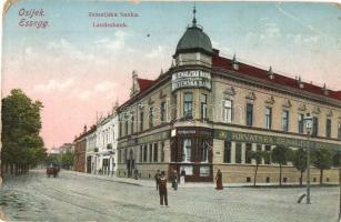 Eszék, Esseg, Osijek; Zemaljska banka / Landesbank / bank (EB)