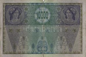 Ausztria 1918. Osztrák-Magyar Bank kiadása 10000K piros "Deutschösterreich" fny-sal (5x) T...