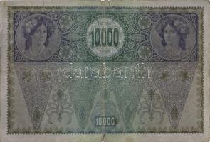 Ausztria 1918. Osztrák-Magyar Bank kiadása 10000K piros "Deutschösterreich" fny-sal (5x) T...
