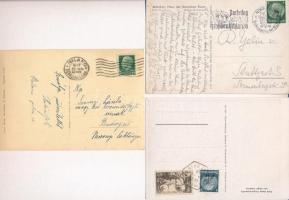 10 db RÉGI német nemzetszocialista (náci) képeslap Hitlerrel és Mussolinivel / 10 pre-1945 German NS...