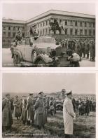 10 db RÉGI német nemzetszocialista (náci) képeslap Hitlerrel és Mussolinivel / 10 pre-1945 German NS...