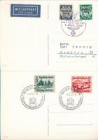 10 db RÉGI német nemzetszocialista (náci) képeslap Hitlerrel és Mussolinivel / 10 pre-1945 German NS...