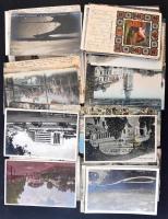 Kb. 100 db RÉGI külföldi városképes lap, jobb lapokkal, közte fotók és litho lapok / Cca. 100 pre-1945 European town-view postcards with photos and lithos