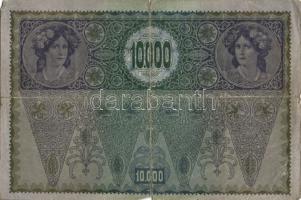 Ausztria 1918. Osztrák-Magyar Bank kiadása 10000K piros "Deutschösterreich" fny-sal (5x) T...