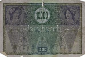 Ausztria 1918. Osztrák-Magyar Bank kiadása 10000K piros "Deutschösterreich" fny-sal (5x) T...