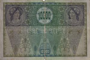 Ausztria 1918. Osztrák-Magyar Bank kiadása 10000K piros "Deutschösterreich" fny-sal (5x) T...