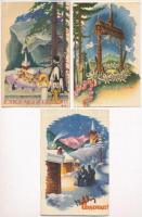 20 db RÉGI Bozó irredenta üdvözlőlap / 20 pre-1945 Hungarian irredenta greeting art postcards by Bozó