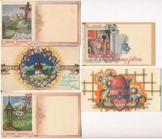 11 db RÉGI Bozó irredenta kis alakú üdvözlőkártya / 11 pre-1945 Hungarian irredenta mini greeting ca...