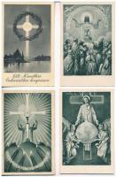 1938 Budapest XXXIV. Nemzetközi Eucharisztikus Kongresszus - 10 db képeslap / 34th International Eucharistic Congress - 10 postcards