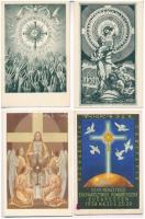 1938 Budapest XXXIV. Nemzetközi Eucharisztikus Kongresszus - 10 db képeslap / 34th International Euc...
