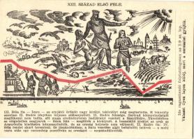 11 db képeslap a "A Magyar Sors - bajtársi levelezés" I. sz. (hadtörténeti) 22 darabos kép...