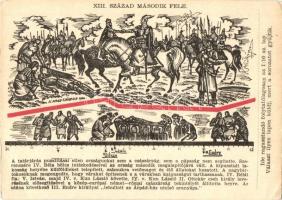 11 db képeslap a "A Magyar Sors - bajtársi levelezés" I. sz. (hadtörténeti) 22 darabos kép...