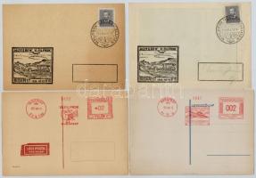 11 db RÉGI magyar bélyeg motívumlap a FILPROK kiállításokról, díjjegyes lapok / 11 pre-1945 stamp motive postcards from Philatelic Exhibitions. So. Stpl