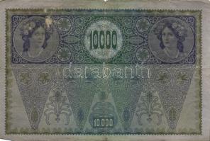 Ausztria 1918. Osztrák-Magyar Bank kiadása 10000K piros "Deutschösterreich" fny-sal (5x) T...