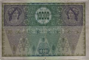 Ausztria 1918. Osztrák-Magyar Bank kiadása 10000K piros "Deutschösterreich" fny-sal (5x) T...
