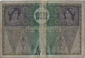 Ausztria 1918. Osztrák-Magyar Bank kiadása 10000K piros "Deutschösterreich" fny-sal (5x) T...