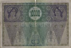 Ausztria 1918. Osztrák-Magyar Bank kiadása 10000K piros "Deutschösterreich" fny-sal (5x) T...