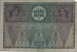 Ausztria 1918. Osztrák-Magyar Bank kiadása 10000K piros "Deutschösterreich" fny-sal (5x) T...