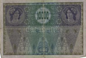 Ausztria 1918. Osztrák-Magyar Bank kiadása 10000K piros "Deutschösterreich" fny-sal (5x) T...