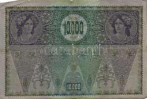 Ausztria 1918. Osztrák-Magyar Bank kiadása 10000K piros "Deutschösterreich" fny-sal (6x) T...