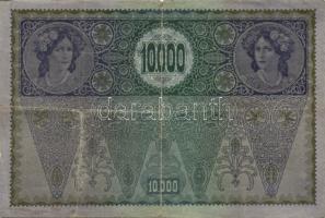 Ausztria 1918. Osztrák-Magyar Bank kiadása 10000K piros "Deutschösterreich" fny-sal (6x) T...