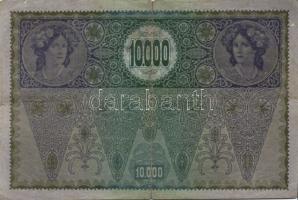 Ausztria 1918. Osztrák-Magyar Bank kiadása 10000K piros "Deutschösterreich" fny-sal (6x) T...