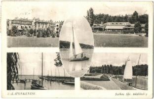 6 db RÉGI magyar városképes lap: Kalocsa, Budapest, Tihany, Szirák, Lillafüred, Balatonkenese / 6 pre-1945 Hungarian town-view postcards