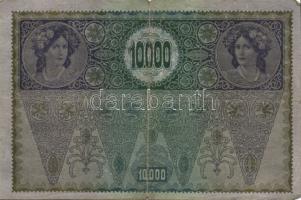 Ausztria 1918. Osztrák-Magyar Bank kiadása 10000K piros "Deutschösterreich" fny-sal (6x) T...