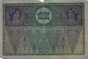 Ausztria 1918. Osztrák-Magyar Bank kiadása 10000K piros "Deutschösterreich" fny-sal (6x) T...