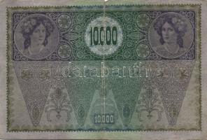 Ausztria 1918. Osztrák-Magyar Bank kiadása 10000K piros "Deutschösterreich" fny-sal (6x) T...