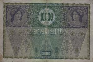 Ausztria 1918. Osztrák-Magyar Bank kiadása 10000K piros "Deutschösterreich" fny-sal (6x) T...